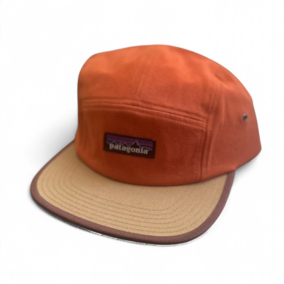 NWT Men’s Patagonia Orange Camp Cap with Tan Brim